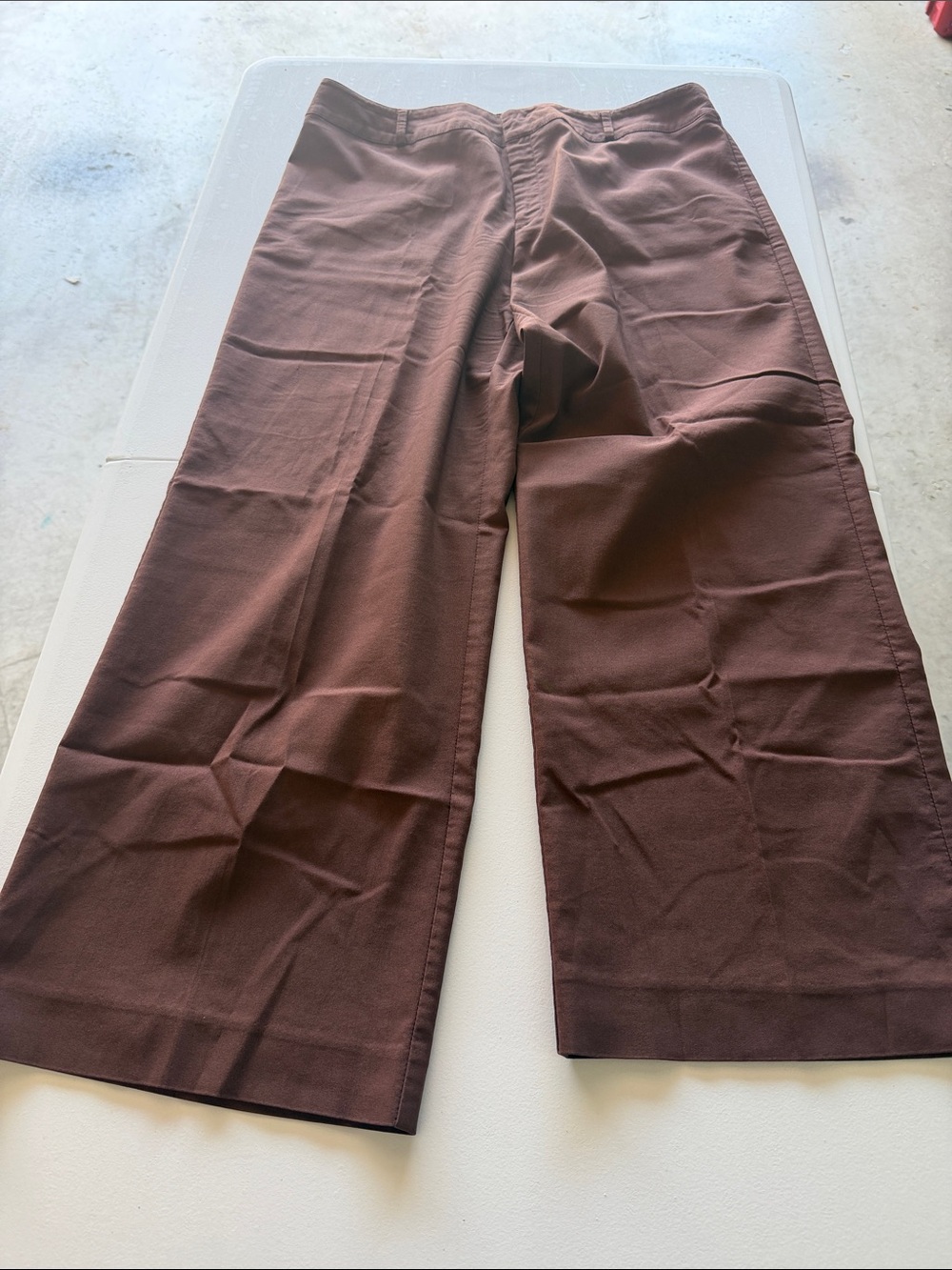 Woman’s hearts of palm Wide-Leg ankle pants
 in Brown, Size 12